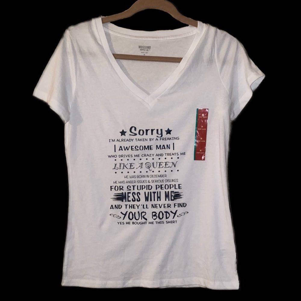 Mossimo Supply Co.•V-Shirt•White other colors available•Medium•Novelty